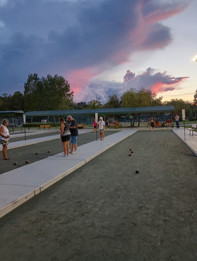 Bocce Court Sunset