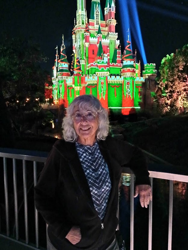 Lottie At Magic Kingdom Christmas Time